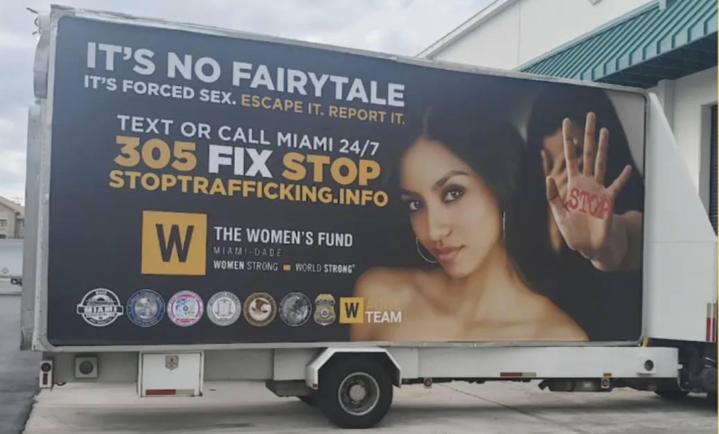 Billboard for Stop trafficking